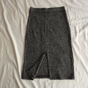 Wilfred Free Aritzia Grey Heather Knit Sweater Pencil Skirt sz S - Fall Academia